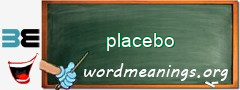 WordMeaning blackboard for placebo